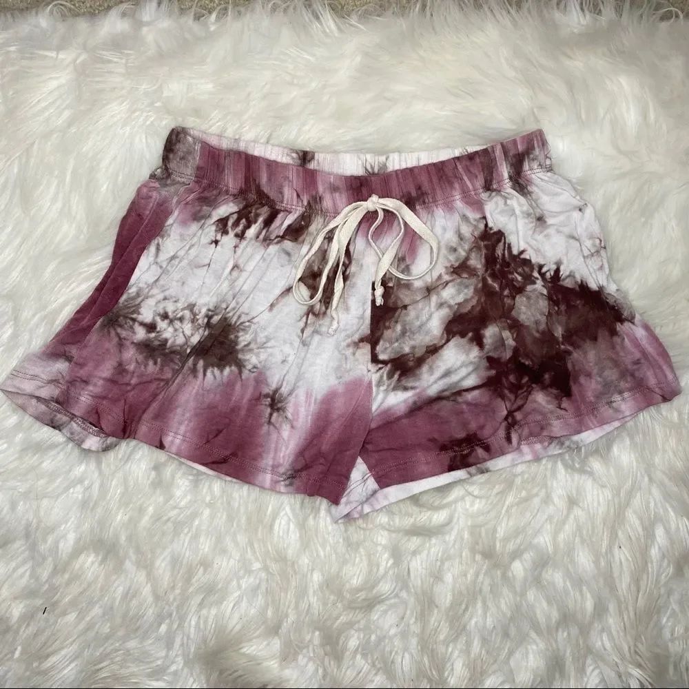 Ginger G Tie Dye faux drawstring shorts